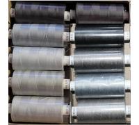 Assorted Sewing Thread Box of 10 reels -10 x Moon Polyester Reels Thread Sewing Over Locking 1000 Yards 120’s (Assorted Greys)