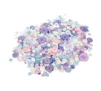 Assorted Shapes & Sizes Craft Buttons 250g - Macaron Mix - Pastel Colour Selection for Sewing, Cardmaking & Kids’ Crafts