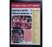 Assorted Sheffield United 1 Sheffield Wednesday 0-2024 Championship - framed print