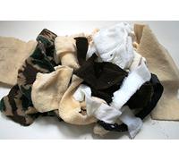 Assorted Sherpa Faux Sheepskin Fabric Waste Off cuts 1KG
