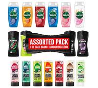 Assorted Shower Gel Bundle - 6 Pack (2 of Each Brand) | Random Selection of Radox, Lynx & Original Source | Mixed Fragrances