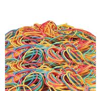 Assorted Size Rubber Bands 400 Pack Bright Colors Flexible Thick Natural Latex For School Supplies Household Organization Kitchen Elastic Bands Storage