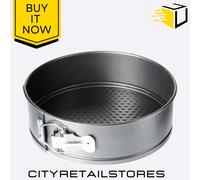 Chef Aid Non-Stick Spring Form Cake Tin, Round Cake pan with Loose Base for Easy Release, Dishwasher, Fridge and Freezer Safe, 24.6cm x 6.8cm