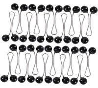 ASSORTED SNAG FREE SAFETY PINS HIJAB CLIPS SCARF PIN BROOCH (Design 4 Black (12pc))