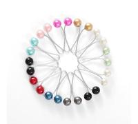 ASSORTED SNAG FREE SAFETY PINS HIJAB CLIPS SCARF PIN BROOCH (Design 4 Multi (12pc))