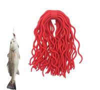 Assorted Soft Lures Worm Body Colorful Elastic Silicone