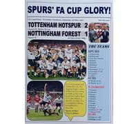 Assorted Spurs 2 Nottingham Forest 1-1991 FA Cup final - souvenir print