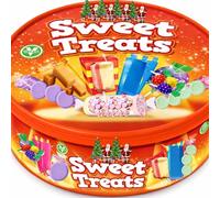 Assorted Sweets Tub 600g - Family Sharing Sweet Selection - Retro Pick & Mix Chewy & Fizzy Candy - Party Gift Box Sharing Tub - Swzl