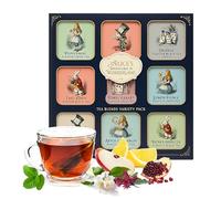Assorted Tea Gifts for Women - Alice Adventures 9 x 36g Assorted Flavor Green Tea Variety - Total 36 Tea Bags. Great Christmas Gifts for Women, Men Stocking Fillers, Christmas Eve Box Fillers