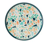 Assorted Terrazzo Side Plate, Durably Constructed Round Plate, Patterned Plate, Sturdy Picnic Plate