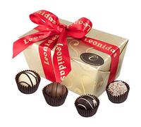 Assorted Truffles, 28 Belgian Chocolates, Pistachio, Coconut, Raspberry, Orange,