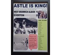 Assorted West Bromwich Albion 1 Everton 0-1968 FA Cup final - framed print