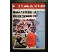 Assorted Wigan Warriors 48 Warrington Wolves 24-2025 Super League in Las Vegas - framed print