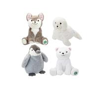 Assorted Your Planet Eco Plush Arctic Animals - 22.86 cm (1 Pc), Huggable, Earth-Friendly Stuffed Toy, Perfect for Birthdays & Themed Parties