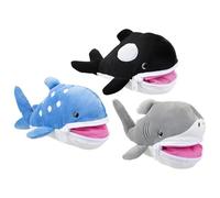 Assorted Zip Mouth Sea-Life Plush Toy (22cm) Pack Of 1 - Ultra Soft, Realistic & Fun Zippered Mouth Design For Kids & Ocean Lovers