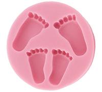 Assortie Taille MOULE en silicone PIEDS DE BÉBÉ, versez métier de sucre gumpaste / Fondant / décoration de gâteau / sucrerie / Jelly / Glace / Cookie / fimo 100*100*15mm