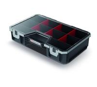 Assortment Box Sorting Box Small Parts Magazine Organiser Plastic Transparent Lid Dividers (294 x 194 x 60 mm)