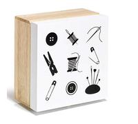 Assortment Box Wood Motive Sewing