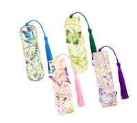 Assortment in Four Butterfly Inspired Metal Designs for Marking Textbooks Memo Pads Journals Schedules and Paper References Through Daily Tasks Page Keeper Reading Marker Journal Tab