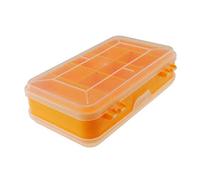 Assortment Storage Box,Plastic Heavy-duty Tool Storage Box Two-layer Components Storage Case Organizer Small Parts Tool Box for Nails, Screws, and Bolts