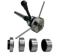 Assorts Lathe Tailstock Die Holder - 2MT Shank | Sliding Head Die Holder with 65 mm Chuck | for Tapping, Threading, Reaming & Drilling | Accepts 13/16", 1", 1-5/16", 1-1/2" Dies