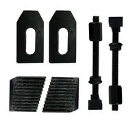 ASSORTS M6 Clamp Kit Set (6 mm) - Suitable for 3" (75 mm) & 4" (100 mm) Rotary Table - for Horizontal & Tilting Model - 6-Piece Workholding Clamp Set