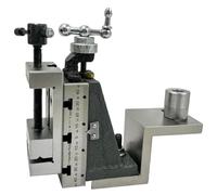 ASSORTS Mini Vertical Milling Slide with Z Type Angle Plate for Mini Lathe, 90x50mm Slide Table, 50mm Travel, 2 Inch Mini Vice Included, Direct Fit for 7x14 Bench Lathes, Precision Milling Attachment