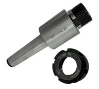 ASSORTS Precision ER25 Collet Revolving Live Center for Lathe, MT3 Shank, 44mm Diameter, Tool Steel