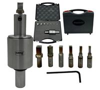 ASSORTS Precision Rotary Broach with 3/4” (19.05 mm) Shank & H.S.S Square Punch 7 Pcs- Ideal for CNC, Lathe, Milling & Drilling Machines