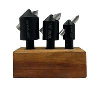 ASSORTS Set of 3 Fly Cutters 3/8" Shank with HSS Tool Bits Adjustable Fly Cutter Set for Milling Machine & Drill Press, Surface Facing Machining Tool