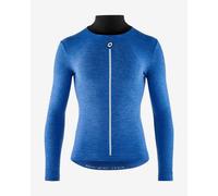 Assos base layer top long sleeve navy blue white - M