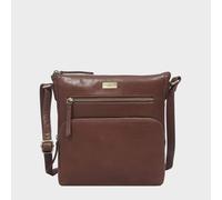 Assots London 'agatha' Real Leather Crossbody Bag In Brown Brown One Size