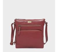 Assots London 'agatha' Real Leather Crossbody Bag In Dark Red Dark Red One Size