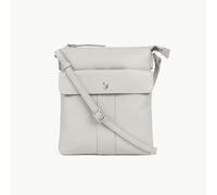 Assots London 'AMBA' Ice Grey Soft Nappa Full Grain Real Leather Crossbody Bag