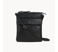 Assots London 'amba' Soft Nappa Full Grain Real Leather Crossbody Bag In Black Black