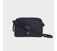 Assots London 'avon' Soft Nappa Full Grain Real Leather Crossbody Bag In Navy Navy One Size