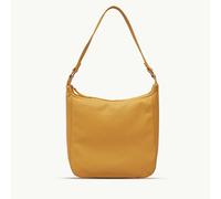 Assots London 'BIANCA' Burnt Orange Pebble Grain Leather Slouchy Hobo Bag