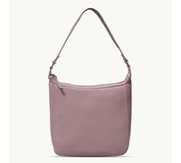 Assots London 'BIANCA' Pale Pink Pebble Grain Leather Slouchy Hobo Bag