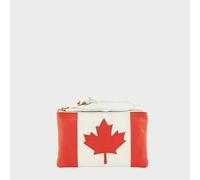 Assots London 'CANADIAN' Country Flag Designer Leather Wristlet