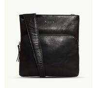 Assots London 'CANARY' Black Vintage Leather Crossbody bag