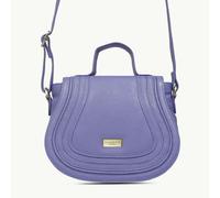 Assots London 'CARMEL' Violet Blue Real Leather Shoulder Crossbody Bag