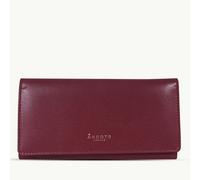 Assots London 'CLAIRE' Chilli Pepper Red Polished VT Vintage Leather Flap Over Purse