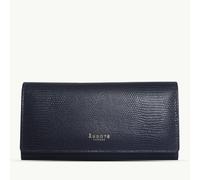 Assots London 'CLAIRE' Navy Lizard Designer Leather Flap Over Purse