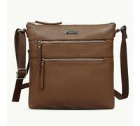 Assots London 'CORI' Tan Pebble Grain Real Leather Crossbody Bag