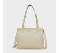 Assots London 'debra' Pebble Grain Real Leather Crossbody Shoulder Bag In White White One Size