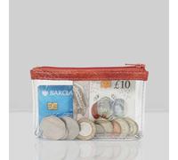 Assots London 'diana' Full Grain Leather Zip Top Coin Purse In Red Red