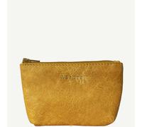 Assots London 'Diana' Yellow Full Grain Leather Zip Top Coin Purse