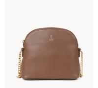 Assots London Dove' Pebble Grain Real Leather Crossbody Bag In Tan Tan