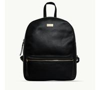 Assots London 'EDEN' Black Full Grain Small Leather Zip Top Backpack