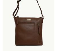 Assots London 'EDITH' Tan Pebble Grain Leather Crossbody bag